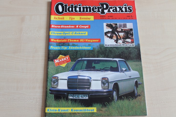 Deckblatt Oldtimer Praxis (08/1992)